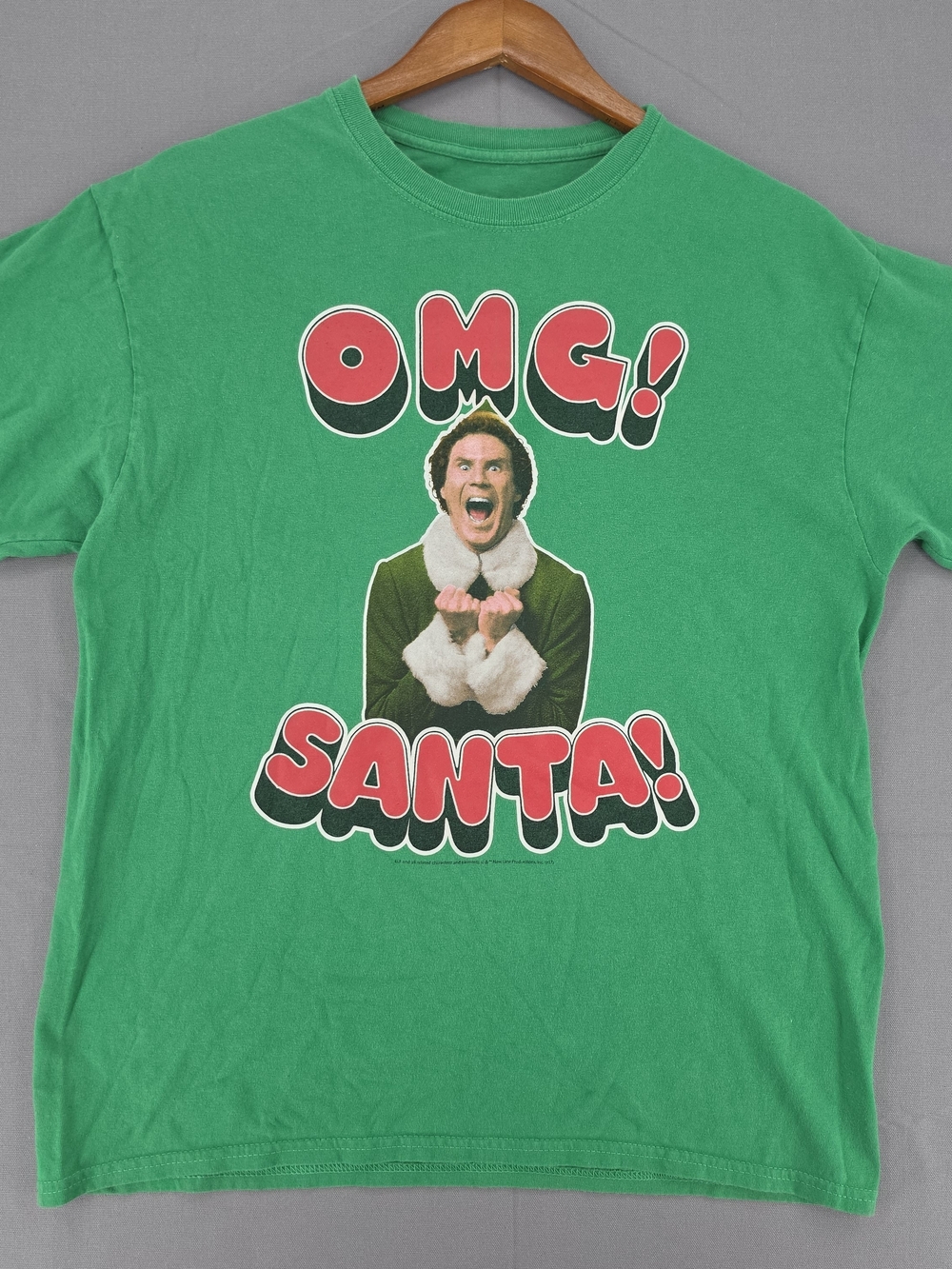 Green 'OMG Santa!' Graphic Tee - Men